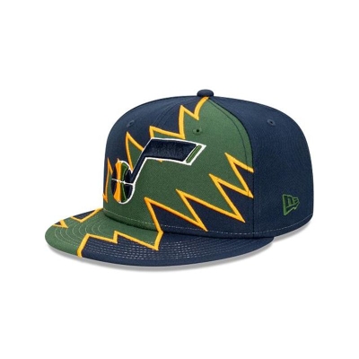 Blue Utah Jazz Hat - New Era NBA Flash 9FIFTY Snapback Caps USA9245617